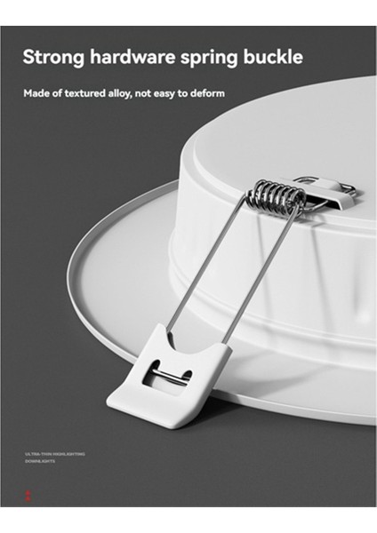 Adet 12W LED Gömme Yuvarlak Tavan Spot Işığı Nötr Işık (Yurt Dışından) fiyatları