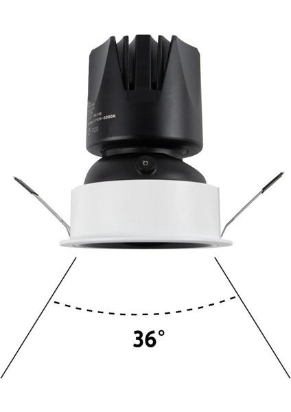 Tuya Zigbee Akıllı Kısılabilir Spot Işığı 12W LED Spot Işığı Parlama Önleyici B (Yurt Dışından) fiyatları