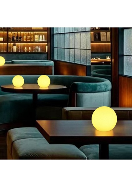 Küresel Ay Atmosfer Gece Lambası LED Bahçe Topu Işığı 12X12CM (Yurt Dışından) indirimleri