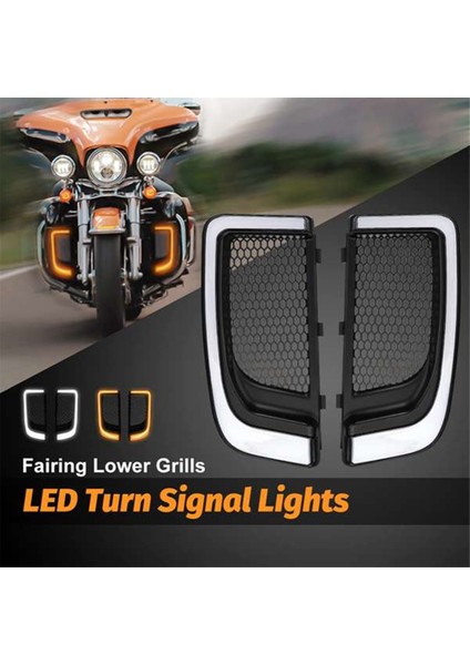 Harley Için Motosiklet Dönüş Sinyal Lambası Bacak Koruma Lambası LED Çalışıyor (Yurt Dışından) fiyatları