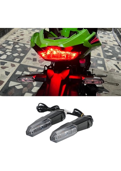 Kawasakı Versys 650 1000 X250 X300 Motosiklet LED Dönüş Sinyali Gösterge Işıkları Flaşörler Aksesuarları, B (Yurt Dışından) fiyatları