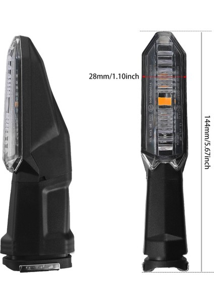 Kawasakı Versys 650 1000 X250 X300 Motosiklet LED Dönüş Sinyali Gösterge Işıkları Flaşörler Aksesuarları, B (Yurt Dışından) modelleri