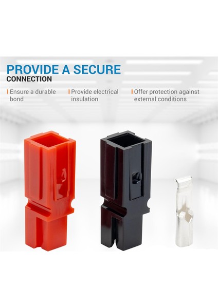 20 Adet Konnektör, Hızlı Bağlantı Kiti, Kırmızı, Siyah ve Gümüş Gövde, Awg 12-16, Ağır Hizmet Tipi Kontak 600V 30A (Yurt Dışından) modelleri