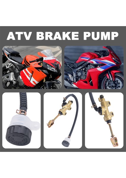 Honda CBR600 Cr 80 85 125 250 500 Xr 250 400 600 Için Motosiklet Atv Arka Fren Ana Silindir Fren Pompası (Yurt Dışından) indirimleri