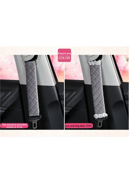 Araba 27 cm Emniyet Kemeri Kılıfı Kadife Evrensel Omuz Pedi Aşınmaya Karşı Dayanıklı Yetişkin Çocuk Araba Emniyet Kemeri Pedi Mor (Yurt Dışından) fırsatları