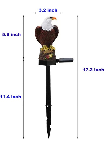 Güneş Enerjili Bahçe Lambası Reçine Kel Kartal Heykelciği Alacakaranlık Şafak Güneş Enerjili Bahçe Lambası Hayvan Güneş Enerjili Kazık Lambası Dış Mekan Dekoratif (Yurt Dışından) fırsatları