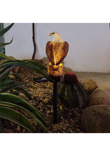 Güneş Enerjili Bahçe Lambası Reçine Kel Kartal Heykelciği Alacakaranlık Şafak Güneş Enerjili Bahçe Lambası Hayvan Güneş Enerjili Kazık Lambası Dış Mekan Dekoratif (Yurt Dışından) indirimleri