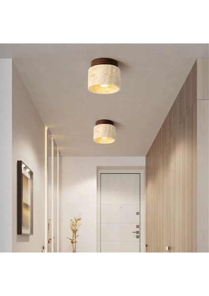 Japon Tarzı Wabi-Sabi Ahşap Tavan Lambası E27 Üç Renk A (Yurt Dışından) modelleri