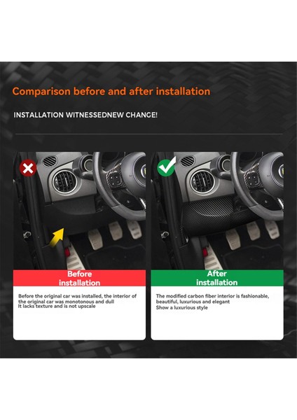 Fiat 500 Abarth 595 595C 695 2012-2024 Lhd Için Karbon Fiber Araç Gösterge Paneli Dekoratif Kaplaması (Yurt Dışından) modelleri