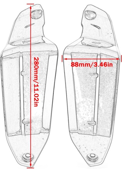 Motosiklet Rüzgar Deflektörü El Koruyucu Ekran Koruyucu El Koruyucu (Yurt Dışından) fiyatları