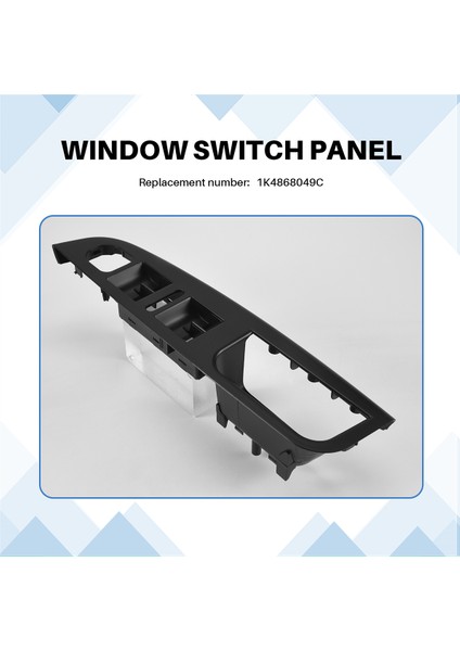 Jetta Mk5 Golf 5 2005-2014 Için Araba Cam Anahtarı Paneli Kapağı Döşeme Araba Aksesuarları 1K4868049C (Yurt Dışından) indirimleri