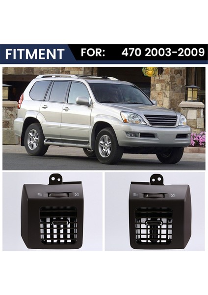 Toyota Land Cruiser Prado LC120 2003-2009 Lexus GX470 2003-2009 Için Gösterge Paneli Havalandırma Menfezi Klima Çıkış Izgarası (Yurt Dışından) indirimleri