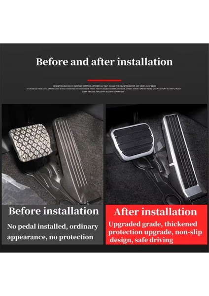Mazda 3 Axela 2019-2023 Cx-30 Mx-30 2020-2023 Aksesuarları Için Araç Gaz Pedalı Fren Debriyaj Pedalı Kılıfı (Yurt Dışından) indirimleri