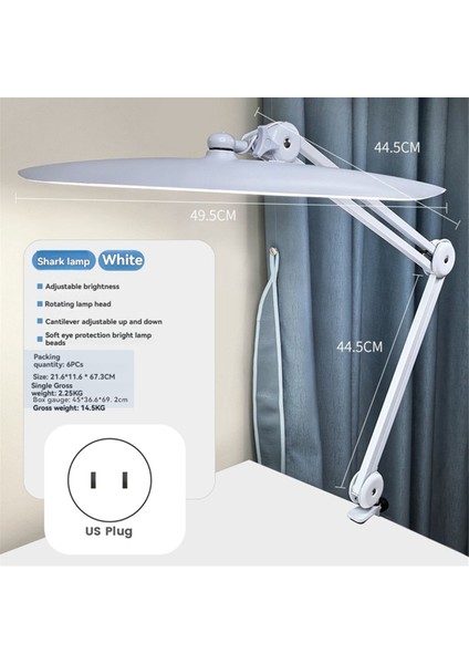 Ev Ofis Tırnak Teknisyenleri Için Kelepçeli LED Lamba Beyaz Abd Fişi (Yurt Dışından) indirimleri