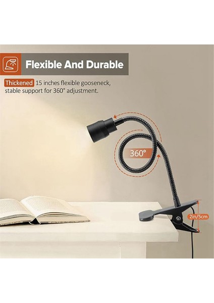 LED Okuma Işıkları USB Üç Renkli Kısılabilir Kelepçeli Kitap Işığı (Yurt Dışından) indirimleri