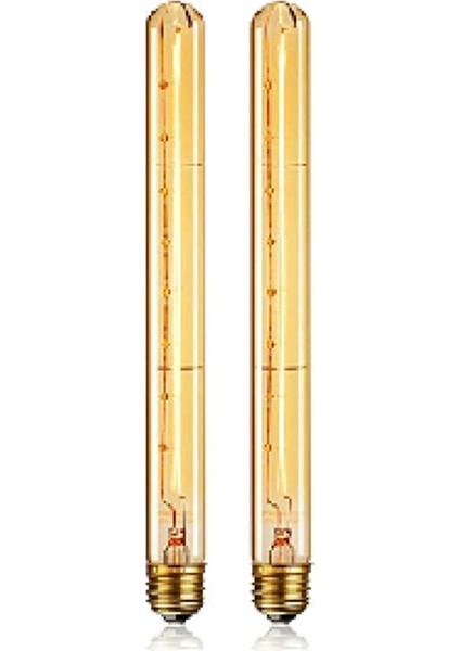 Kısılabilir Uzun Tüp Ampul E27 40W Retro Ampul 220V 2 Adet (Yurt Dışından)