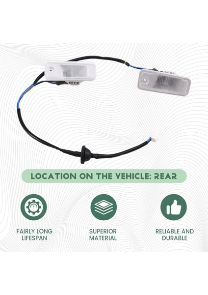 Kia Rondo, Carens Için 92501-3L000 Arka Plaka Lambası Grubu (Yurt Dışından) fırsatları