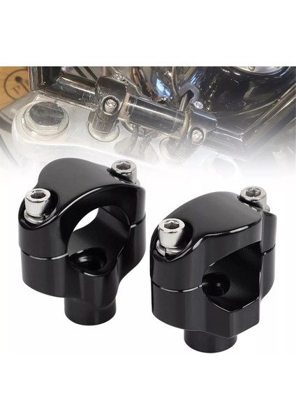 Harley Için 1,5 Inçlik Gidon Yükseltici Kelepçesi 1-1/4 Inç Yükseklik Kiti (Yurt Dışından) modelleri