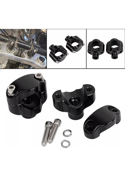 Harley Için 1,5 Inçlik Gidon Yükseltici Kelepçesi 1-1/4 Inç Yükseklik Kiti (Yurt Dışından) indirimleri