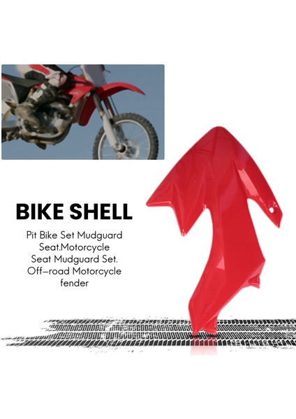 8 Adet 50CC, 110CC, 125CC, 140CC Plastik 4 Zamanlı CRF50 Pit Off-Road Bisiklet Seti Çamurluk ve Koltuk - Motosiklet Motosiklet Kendin Yap Kitleri Kırmızı (Yurt Dışından) modelleri