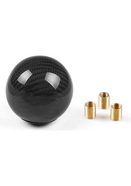 Çoğu Araç Dekorasyonu Için 3 Adaptörlü Stil Evrensel Karbon Fiber Manuel Vites Topuzu Klasik Yuvarlak (Yurt Dışından) fiyatları