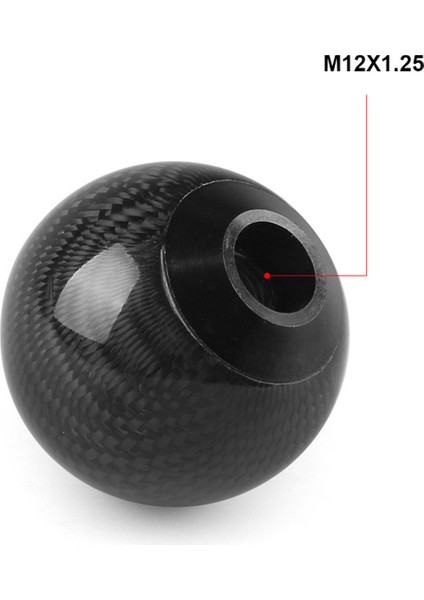 Çoğu Araç Dekorasyonu Için 3 Adaptörlü Stil Evrensel Karbon Fiber Manuel Vites Topuzu Klasik Yuvarlak (Yurt Dışından) indirimleri