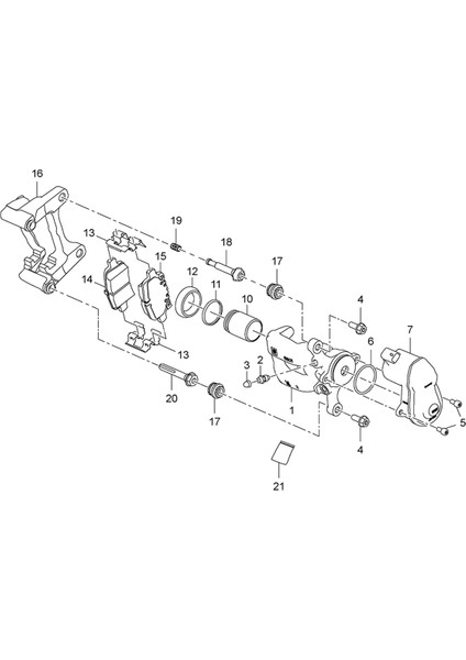 13512495 Araba Arka Fren Kaliper Motoru Park Motoru (Yurt Dışından) modelleri