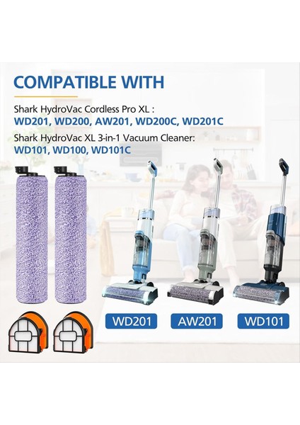 Shark Elektrikli Süpürge Parçaları Için Yedek Fırça Rulosu ve Filtre Paketi (Yurt Dışından) modelleri