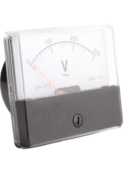 Dikdörtgen Ac 0-300V Ölçer Analog Voltaj Panel Metre Voltmetre DH670 (Yurt Dışından)