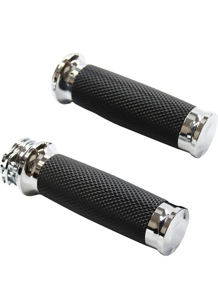 Evrensel 1 Inç 25 mm El Tutacakları Motosiklet Gidonu Gidonu Harley Touring Sportster 883 1200 Xr Suzuki Gümüş (Yurt Dışından)