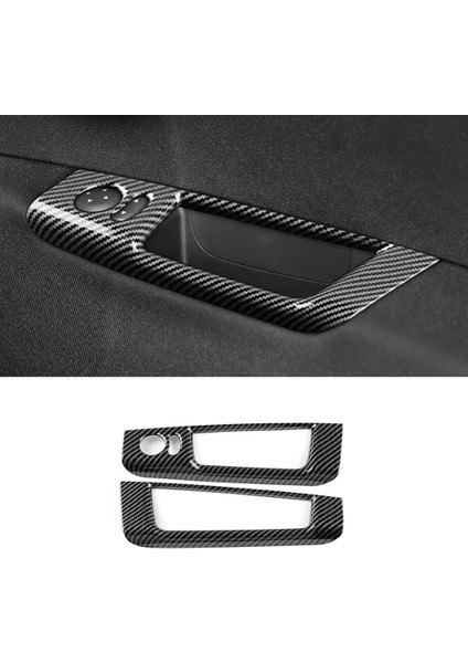 Karbon Fiber Rhd Araba Dikiz Aynası Ayar Penceresi Düğmesi Anahtarı Çıkartması Fiat 500 Abarth 595 695 2008-2023 (Yurt Dışından) modelleri