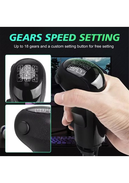 Logitech G29 G27 G25 G923 Thrustmaster TH8A Yüksek Düşük Vites Simülatörü Için Pc USB Vites Topuzu Ats Ets2 Için Vites Topuzu (Yurt Dışından) fiyatları