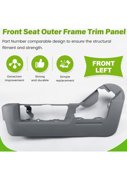 Ford F-150 Lincoln Mark Lt 2011-2014 Koltuk Yan Koruma Muhafazası BL3Z-1562187-AA L Için Araç Ön Koltuk Dış Çerçeve Döşeme Paneli (Yurt Dışından) fırsatları