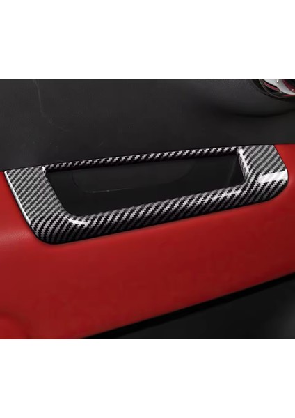 Karbon Fiber Rhd Araba Dikiz Aynası Ayar Penceresi Düğmesi Anahtarı Çıkartması Fiat 500 Abarth 595 695 2008-2023 (Yurt Dışından) indirimleri