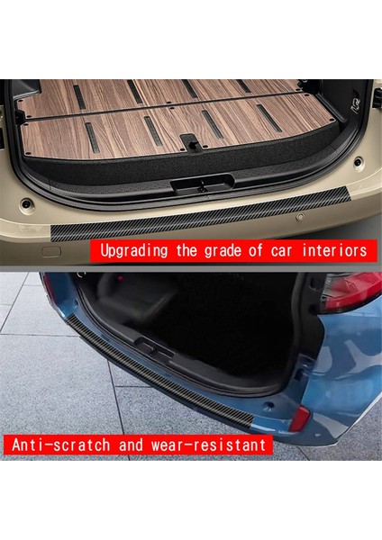 Toyota Sienta 10 Serisi Için Araba Deri Bagaj Koruma Şeritleri Karbon Fiber Araba Arka Koruma Şeritleri (Yurt Dışından) fırsatları
