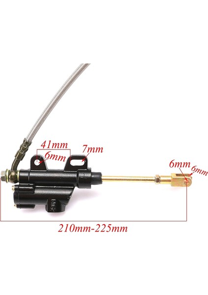 125CC 140CC Scooter, Atv, Gokart ve Atv Için 15MM Motosiklet Arka Disk Fren Tertibatı Kaliper Silindiri (Yurt Dışından) fırsatları