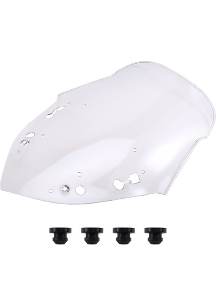 Motosiklet Ön Cam Kalkanı Deflektörü Gri (Yurt Dışından)