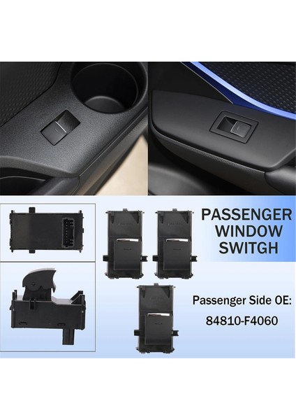 Toyota Rav4 XA50 2019-2021 84040-02180, 84040-0R020, 84810-F4060 Için 4 Adet LED Ana Elektrikli Cam Anahtarı Kiti (Yurt Dışından) modelleri