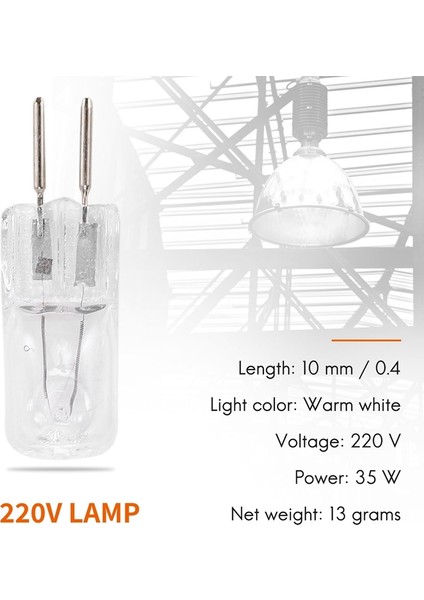 4 220V 35W G5, 3 Pinli Güç Kaynağı Çift Halojen Ampul Sıcak Beyaz (Yurt Dışından) fırsatları