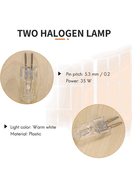 4 220V 35W G5, 3 Pinli Güç Kaynağı Çift Halojen Ampul Sıcak Beyaz (Yurt Dışından) indirimleri