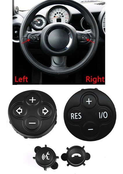 Mını Cooper R55 R56 R57 R58 R59 R60 Için Araç Direksiyon Simidi Ses Hız Sabitleme Anahtarı Kapağı (Yurt Dışından) fiyatları