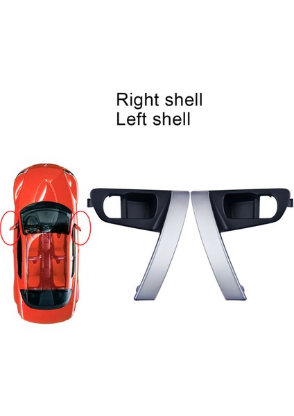 Nissan Qashqaı J10 2007-2015 80944-JE50A 80945-JE50A Için 1 Çift Araç Iç Kapı Kolu Sol Sağ Set Parçası (Yurt Dışından) fırsatları