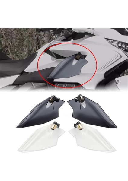 Honda Siyah Için Motosiklet Ayarlanabilir Üst Kaplama Hava Saptırıcı (Yurt Dışından) fiyatları