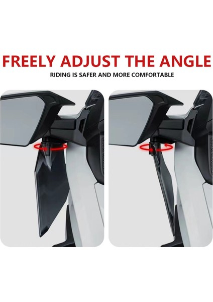 Honda Siyah Için Motosiklet Ayarlanabilir Üst Kaplama Hava Saptırıcı (Yurt Dışından) modelleri