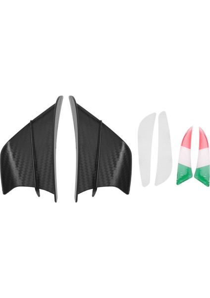 Motosiklet Kanatçık Aerodinamik Kanat Kiti Spoiler Motosiklet Rüzgar Akışı Sabitleme Kanadı S1000RR V4 ZX-10R R1, Mat Siyah (Yurt Dışından) fiyatları
