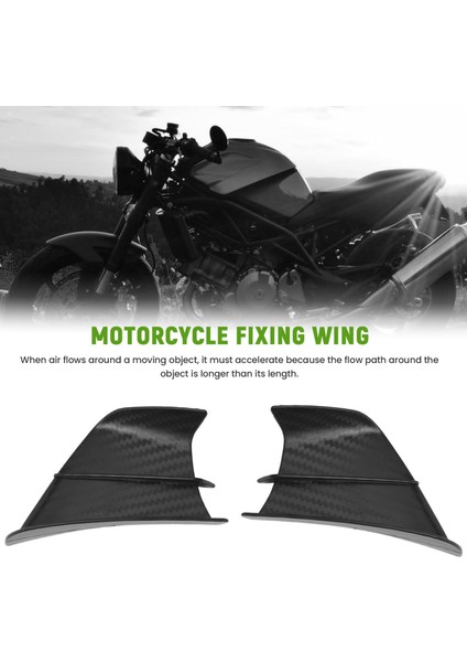Motosiklet Kanatçık Aerodinamik Kanat Kiti Spoiler Motosiklet Rüzgar Akışı Sabitleme Kanadı S1000RR V4 ZX-10R R1, Mat Siyah (Yurt Dışından) fırsatları