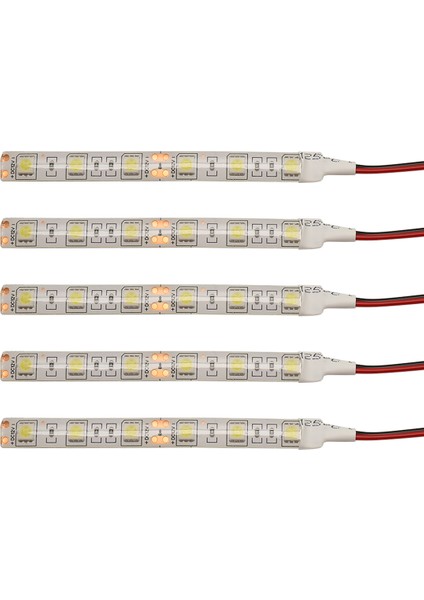 5 Adet 10 cm Su Geçirmez Beyaz 5050 LED Şerit Işıklar Dc 12V Karavan Tekne Araba (Yurt Dışından)