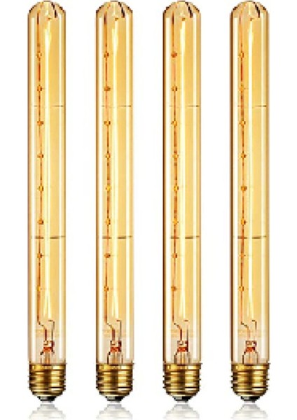 Kısılabilir Uzun Tüp Ampul E27 40W Retro Ampul 220V 4 Adet (Yurt Dışından)