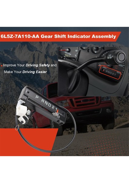 Ford Ranger 2004-2010 Vites Değiştirme Göstergesi Montajı Vites Değiştirme Göstergesi Kablosu 6L5Z-7A110-AA 6L5Z7A110AA'YI Değiştirin (Yurt Dışından) fiyatları