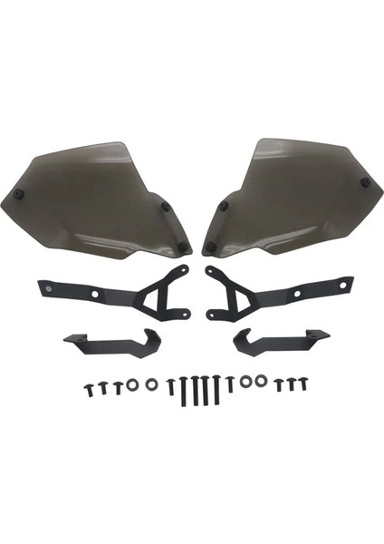 Motosiklet El Koruma Uzantıları El Rüzgar Kalkanı Gri (Yurt Dışından)